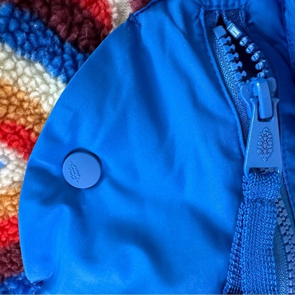 Free People hit the slopes printed pullover red rainbow xs - Picture 4 of 9